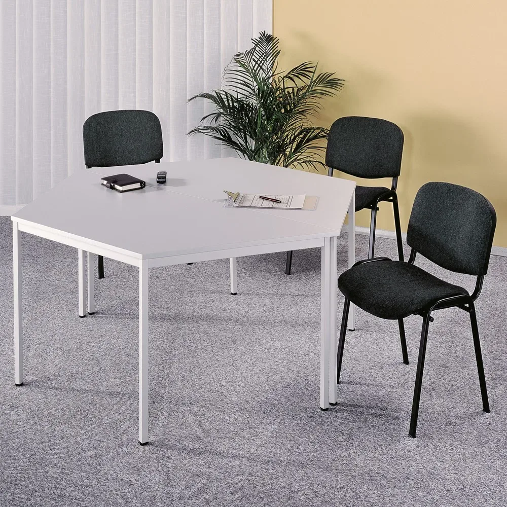Besprechungstisch Office Grau Holz 160 cm - Material: Holzwerkstoff - Besprechungstisch