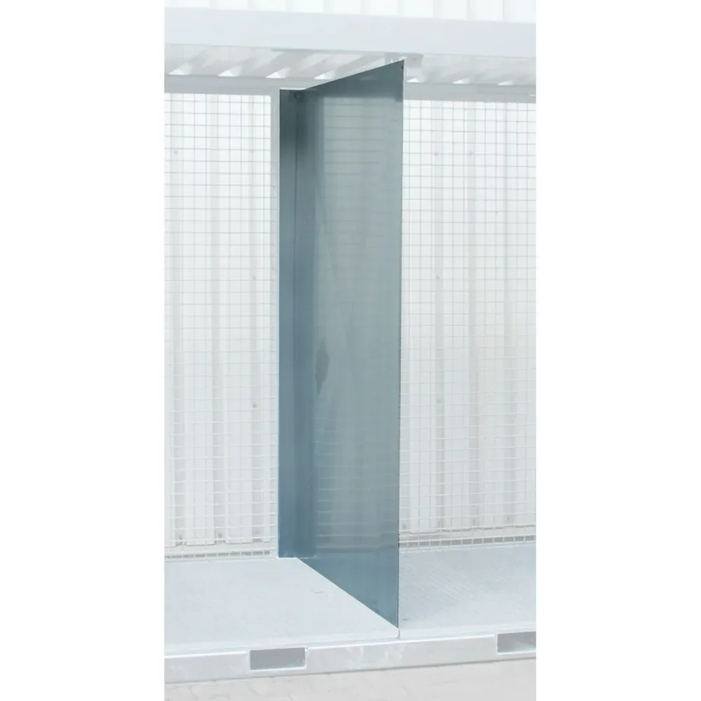 Trennwand für Bauer® Gasflaschen-Container GFC-E, max. 104 Gasflaschen
