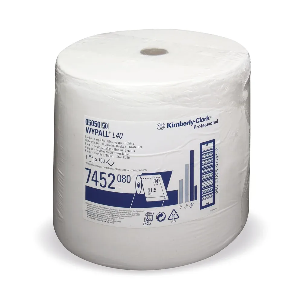 WYPALL* Wischtuch L-30 ULTRA + Grossrolle, aus Airflexmaterial, 750 Tücher, 3-lagig, blau