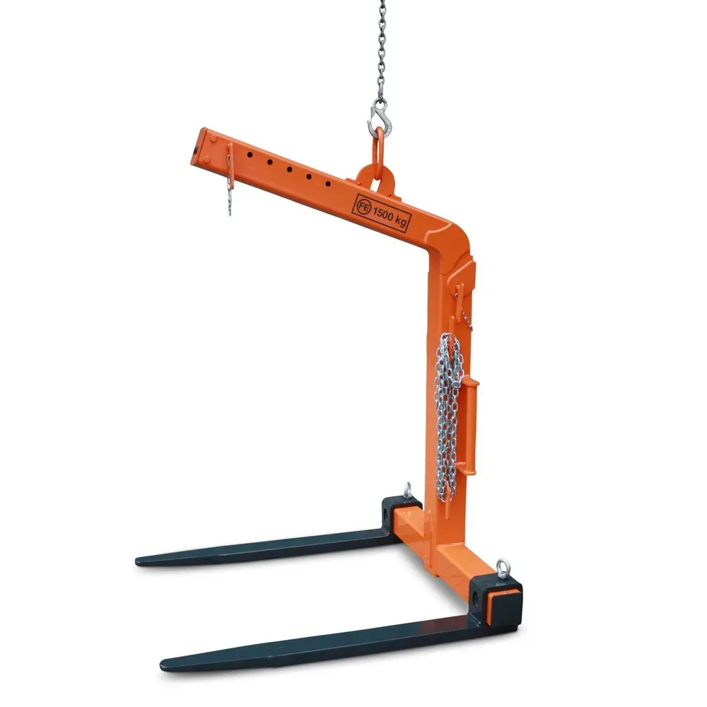 Eichinger® Krangabel mit automatischem Gewichtsausgleich, Zinken aus Profilstahl, TK 600 kg