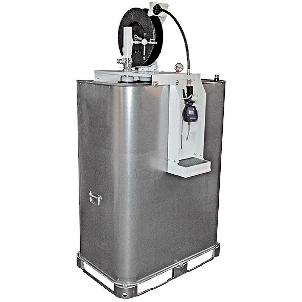 SAMOA Schmierstoff-Tank, Druckluftpumpe, HxBxT 2.050 x 1.350 x 757 mm