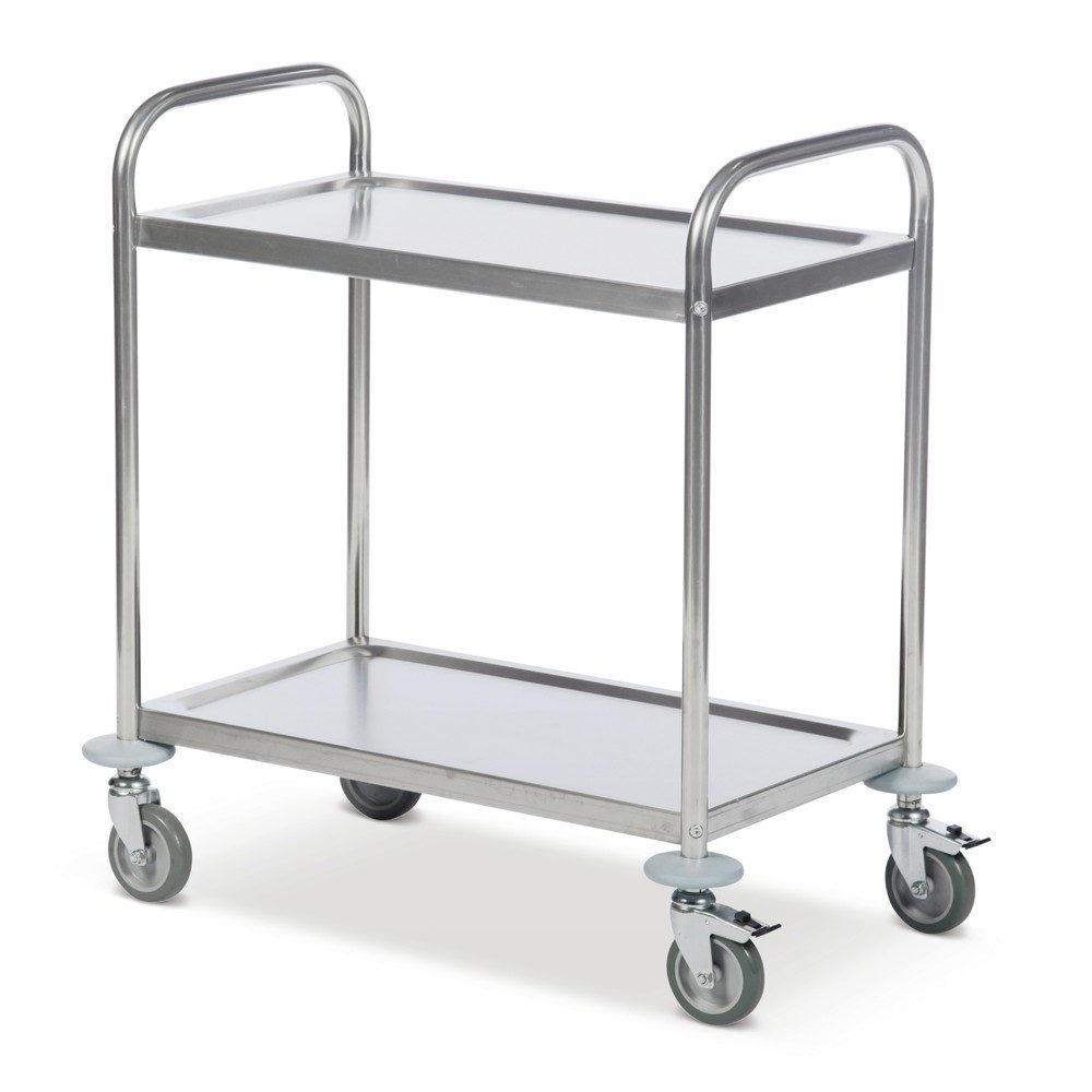 Kongamek Servierwagen Edelstahl, 2 Böden à 825 x 500 mm