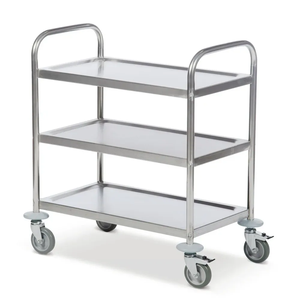 Kongamek Servierwagen Edelstahl, 3 Böden à 825 x 500 mm