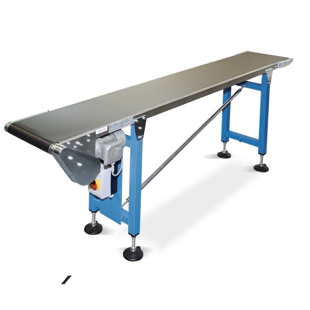 BLUME Gurtförderer, für Steig- oder Gefällelösungen, Tragkraft max. 15 kg/m, Gurtbreite 200 mm, Länge 2 m