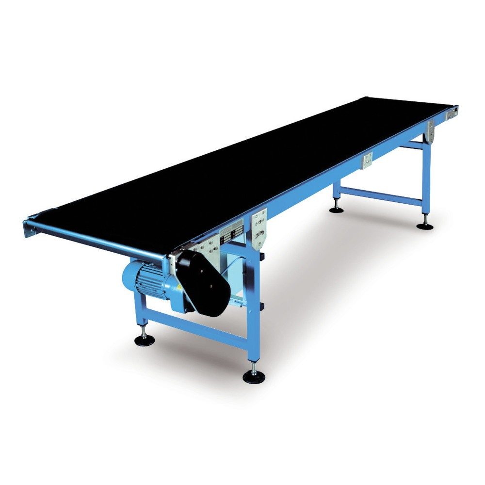BLUME Gurtförderer, für Steig- oder Gefällelösungen, Tragkraft max. 30 kg/m, Gurtbreite 500 mm, Länge 5 m