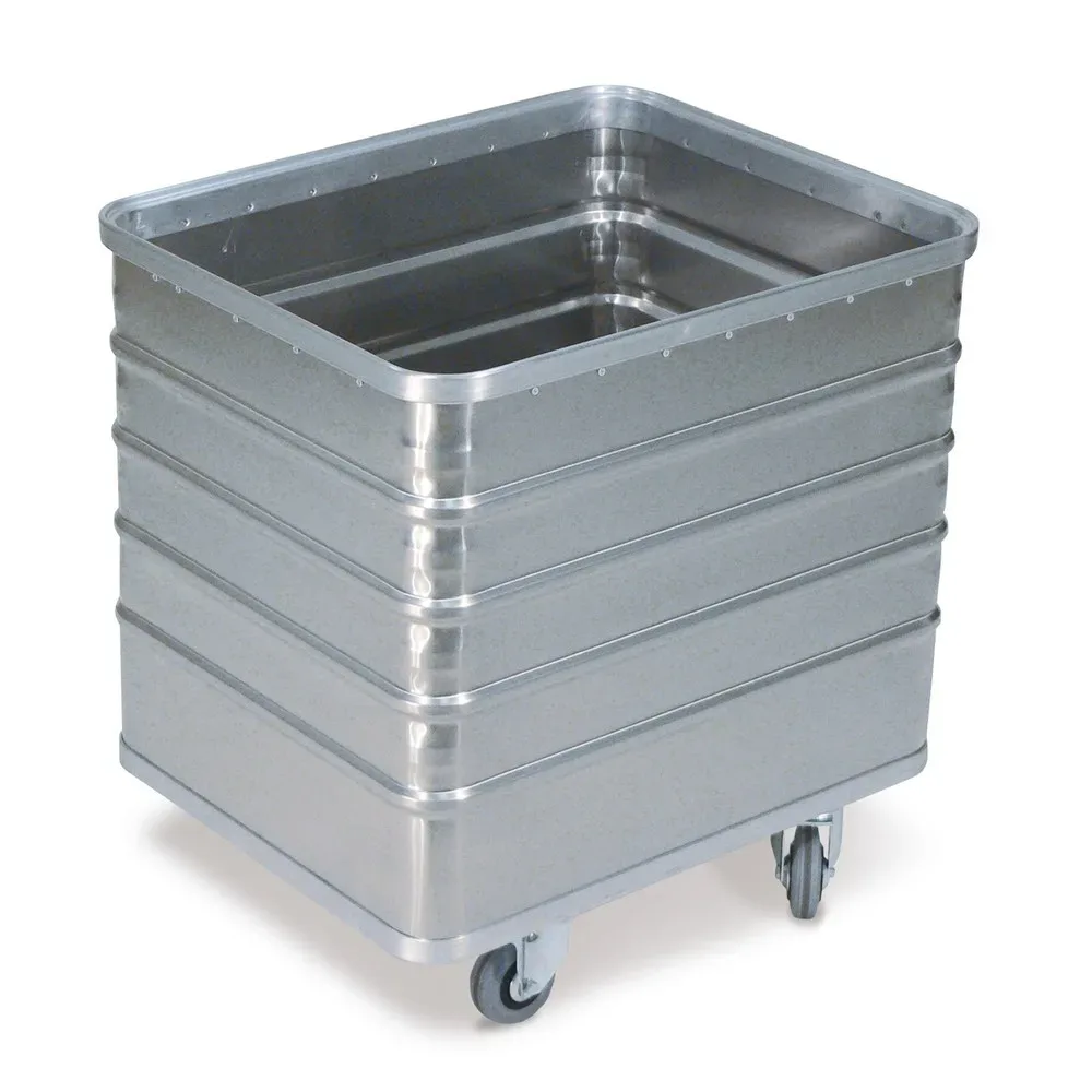 Transportwagen aus Aluminium, ohne Deckel, 322 l