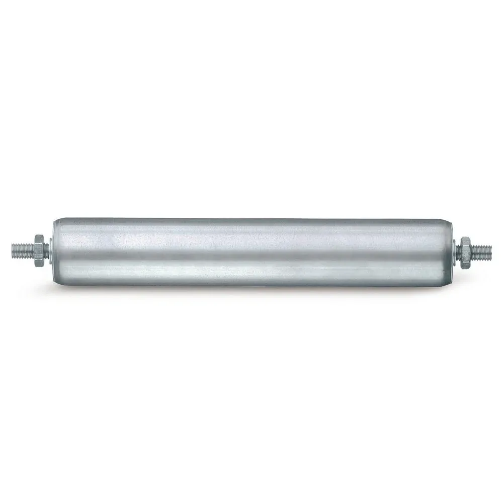 BS ROLLEN Tragrolle für Rollenbahnen, Stahl, Aussengewinde, Ø 60 mm, Länge 400 mm, TK 240 kg