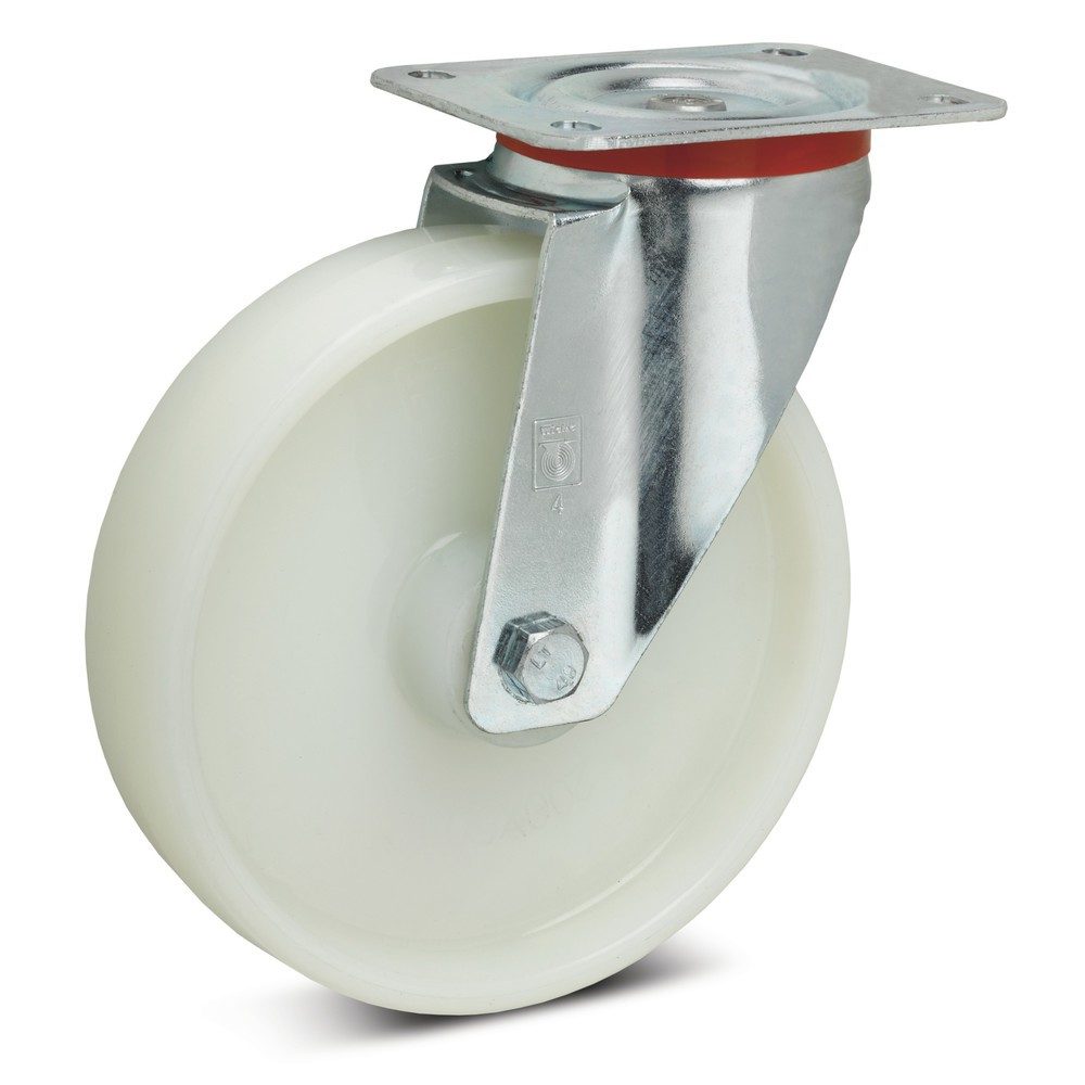 Wicke Lenkrolle Polyamid, spurlos, Ø x Breite 200 x 50 mm, TK 350 kg