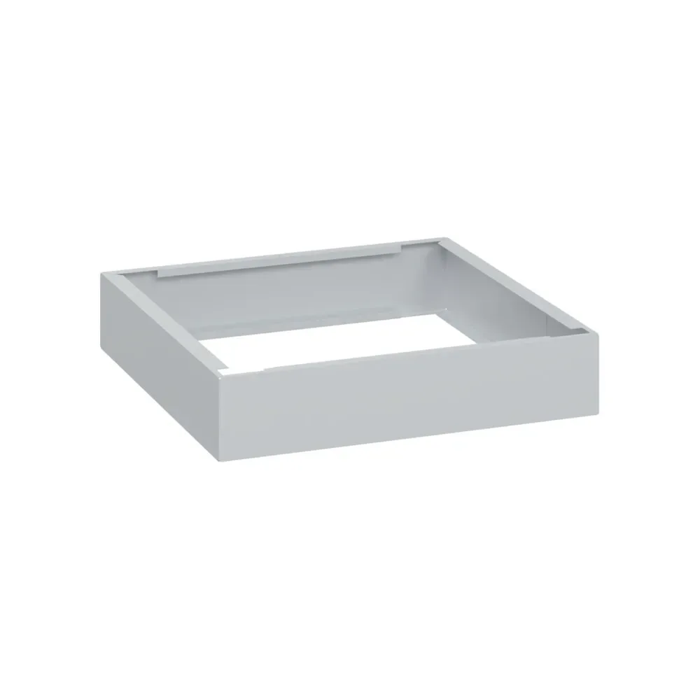 C+P Stahl-Sockel, HxBxT 100 x 500 x 500 mm, lichtgrau