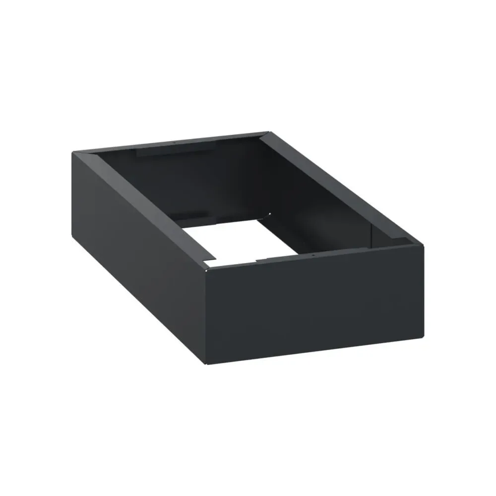C+P Stahl-Sockel, HxBxT 100 x 250 x 500 mm, schwarzgrau