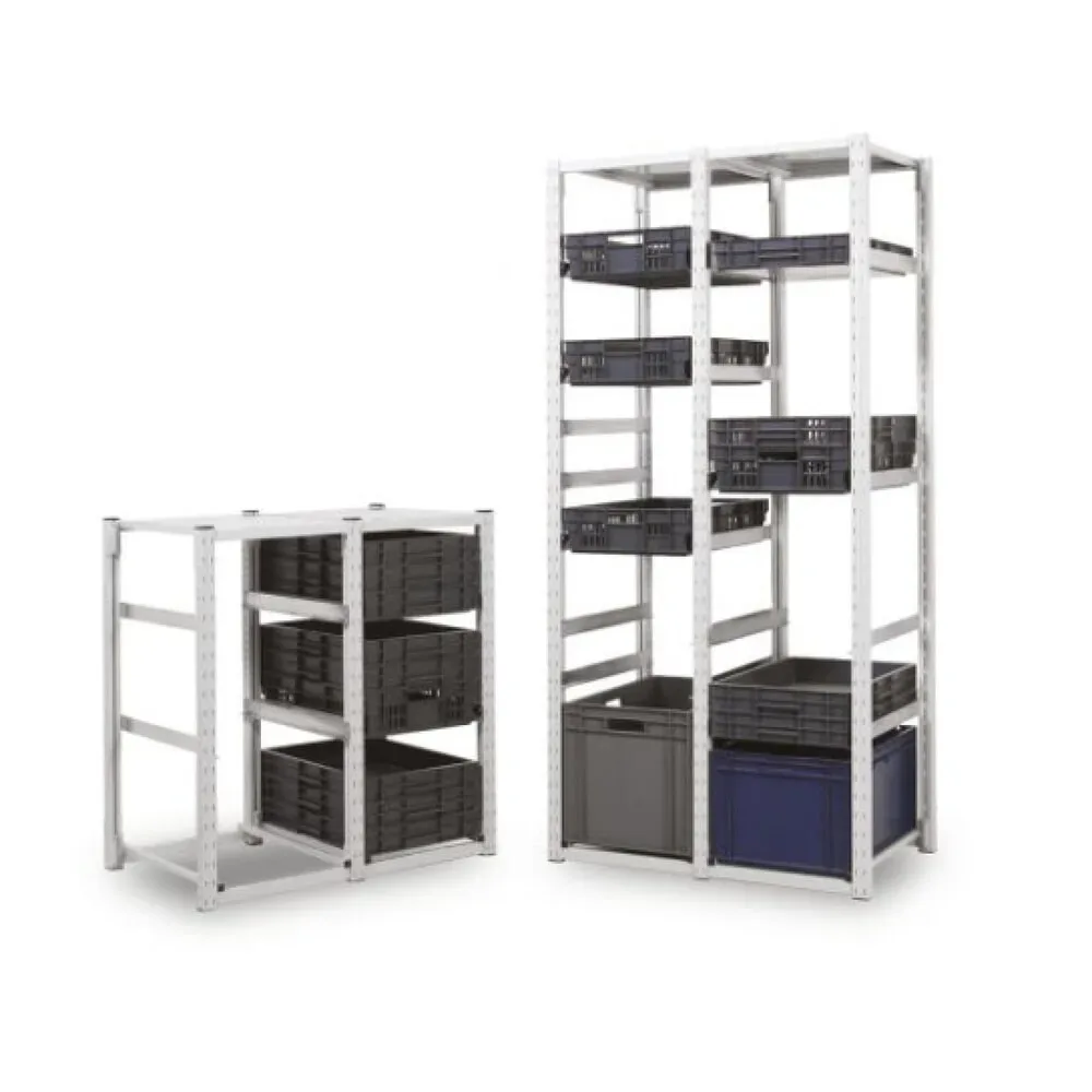 ManOrga Behälterregal für Euroboxen, AF, HxBxT 2.000 x 407 x 600 mm