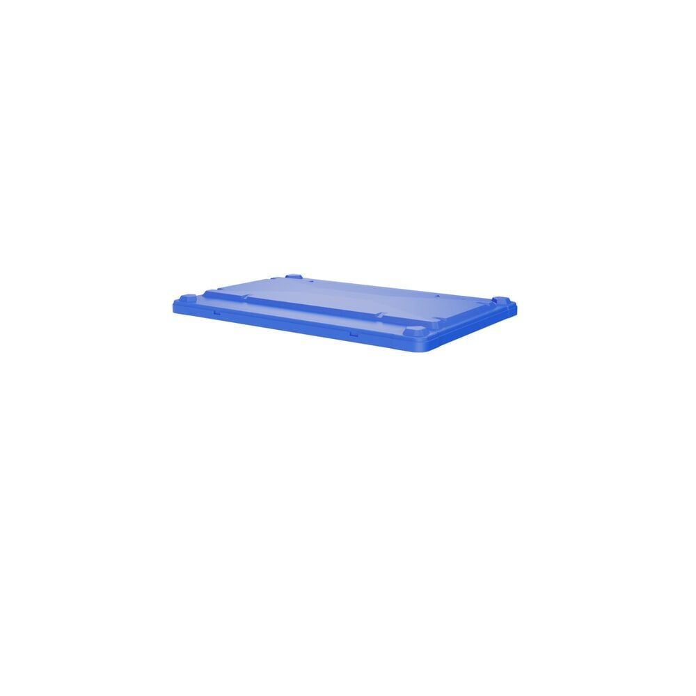 DOLAV Auflagedeckel für Palettenbox, für Tiefe 800 mm, blau