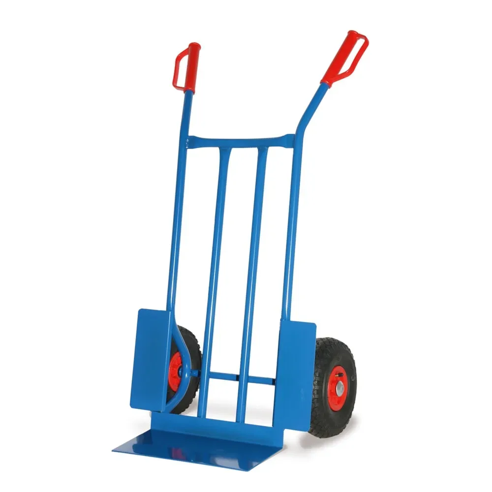 Stahlrohr-Karre, Tragkraft 250 kg, Schaufel BxT 400 x 180 mm, Räder mit Schutzblechen