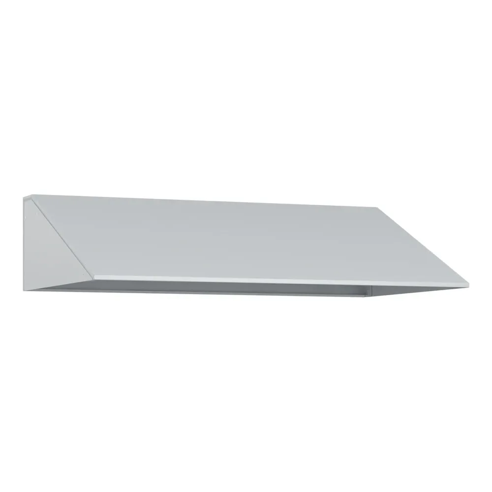 kaiserkraft Schrägdachaufsatz, HxT 230 x 500 mm, Stahl, B 3 x 300 mm, lichtgrau