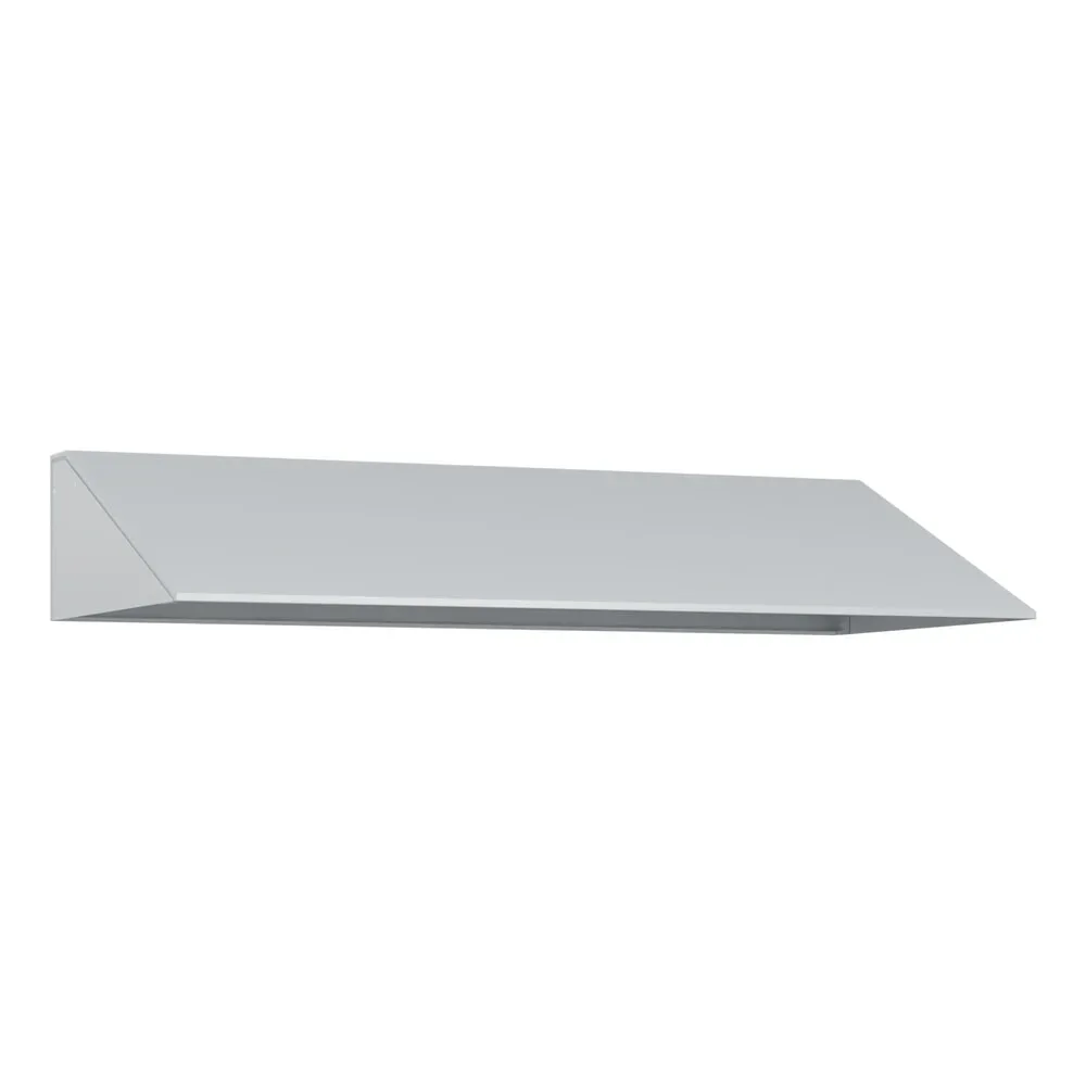 kaiserkraft Schrägdachaufsatz, HxT 230 x 500 mm, Stahl, B 3 x 400 mm, lichtgrau