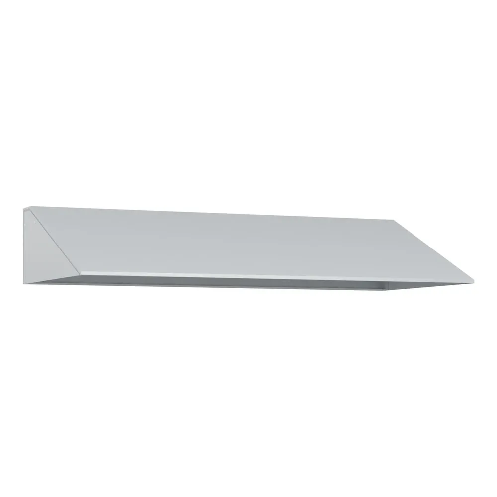 kaiserkraft Schrägdachaufsatz, HxT 230 x 500 mm, Stahl, B 4 x 300 mm, lichtgrau