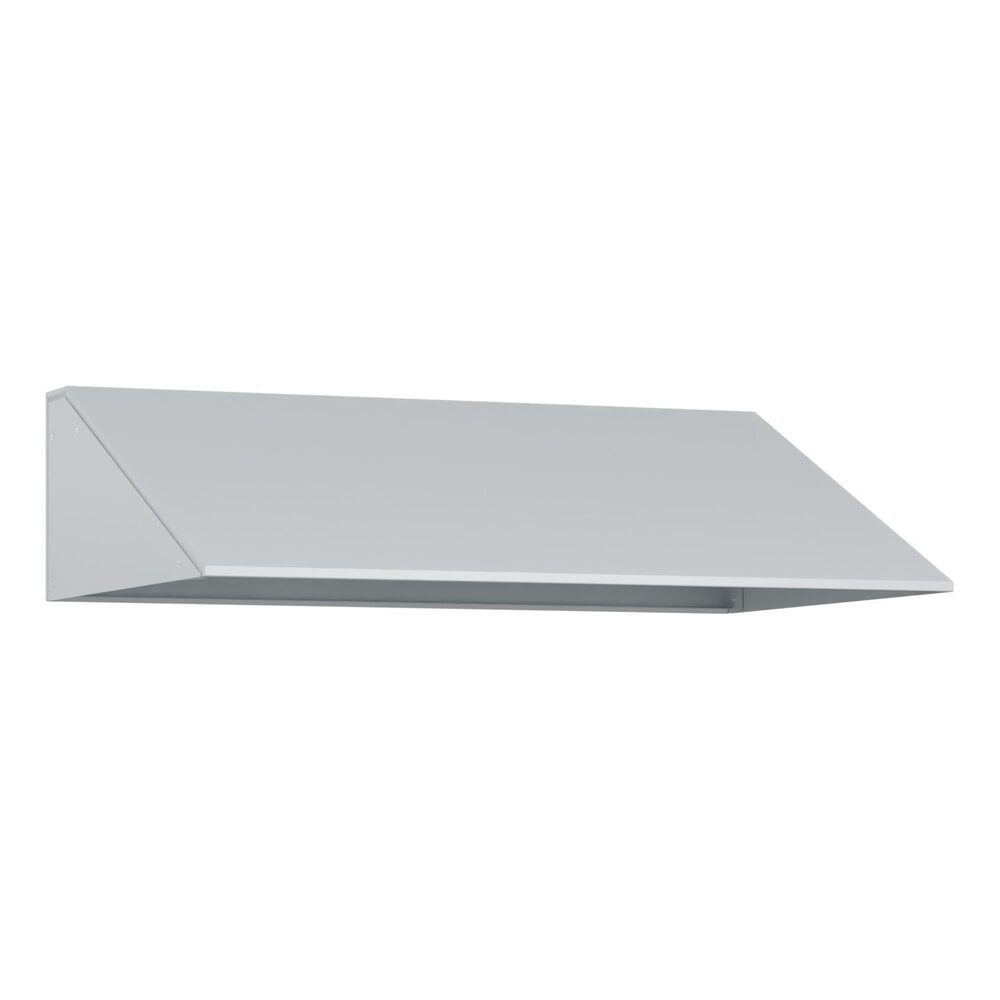 kaiserkraft Schrägdachaufsatz, HxT 230 x 500 mm, Stahl, B 2 x 400 mm, lichtgrau