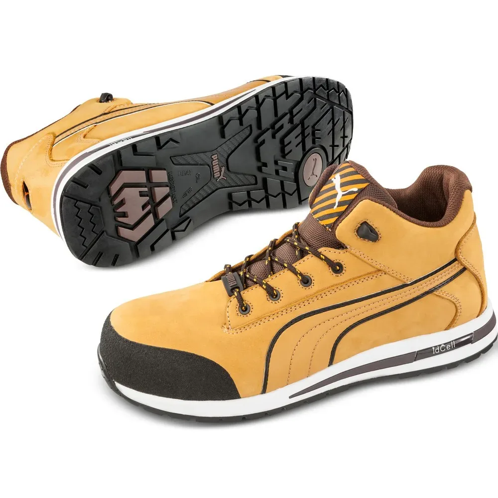 Puma - Sicherheitsschuh Dash Wheat Mid HRO SRC, für Damen, Multicolor, Größe 41