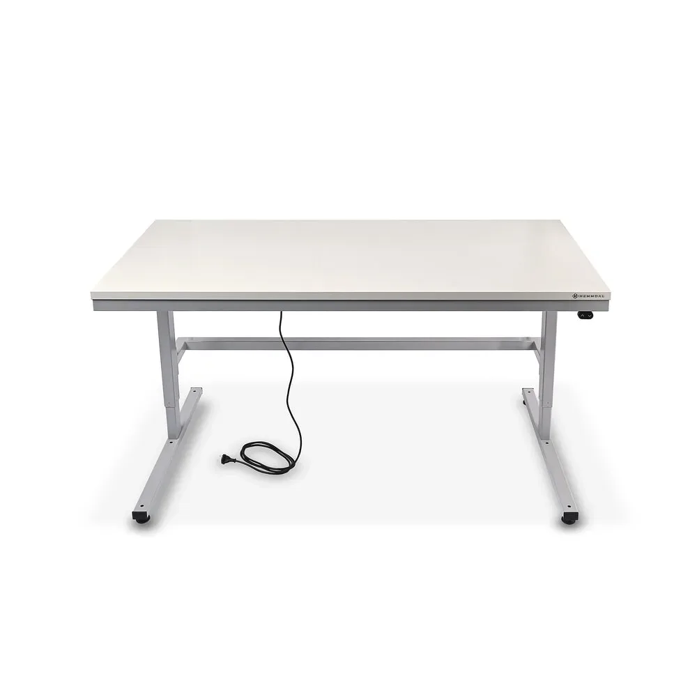 HEMMDAL Elektrisch höhenverstellbarer Packtisch ERGO 2, Grundtisch, Tragfähigkeit 200 kg, HxBxT 720-1.220 x 1.600 x 750 mm