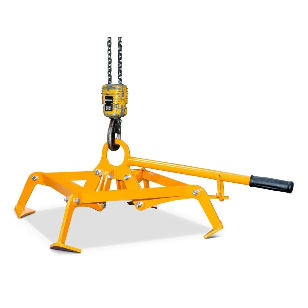 Bauer® Fassgreifer, 4-Punkt-Spannsystem, für 220-Liter-Fässer, gelborange