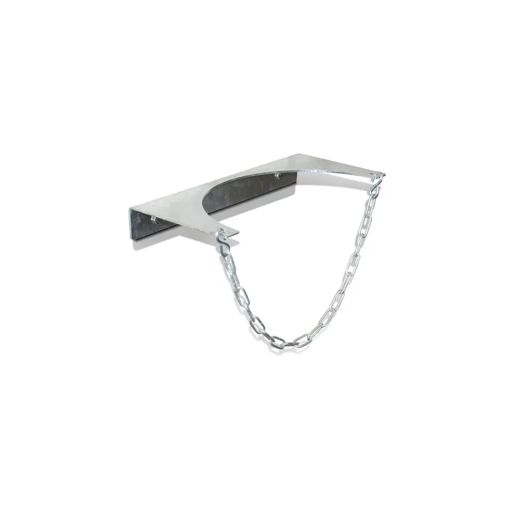 BAUER Gasflaschen-Wandhalterung GWH 320-I, Platz für 1 Gasflasche bis ø 320 mm, L 380 x B 180 x H 50 mm, feuerverzinkt, mit Kettensicherung