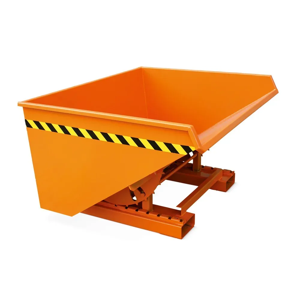 Eichinger® Kippbehälter mit Abrollmechanik, lackiert, reinorange, 2.500 l