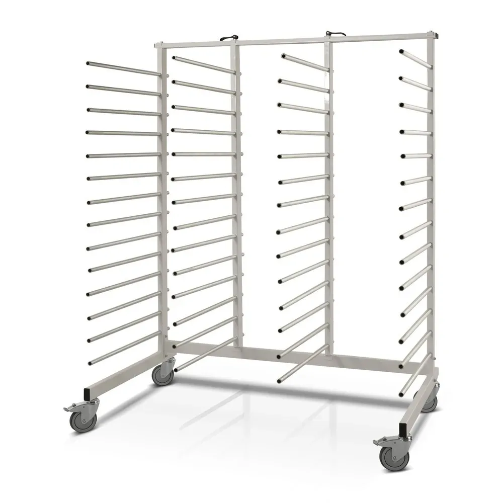 Tragarmwagen Cira, einseitig, 14 Fächer, Fachtiefe 650 mm, Mittelstreben seitlich verstellbar Kongamek