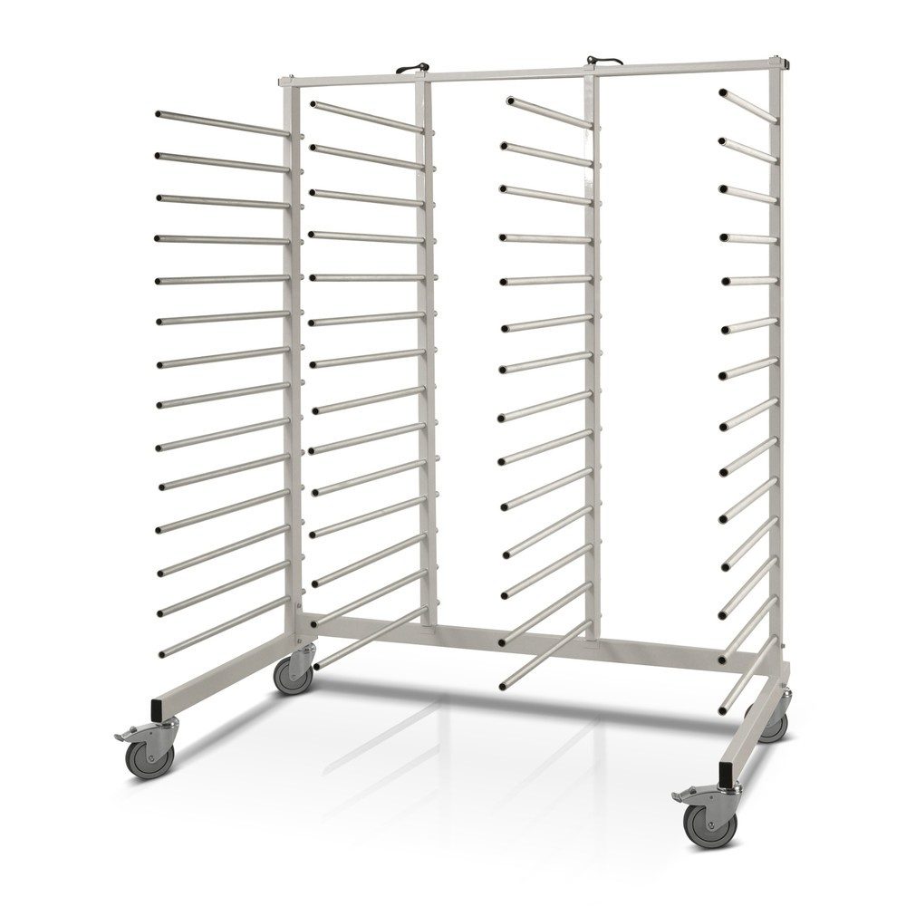 Tragarmwagen Cira, einseitig, 14 Fächer, Fachtiefe 650 mm, Mittelstreben seitlich verstellbar Kongamek
