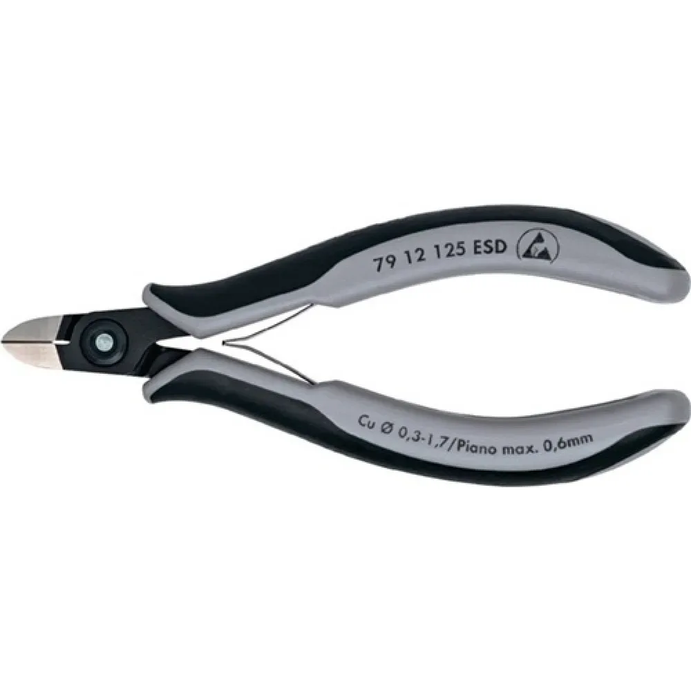 Knipex 79 12 125 ESD ESD Seitenschneider mit Facette 125 mm