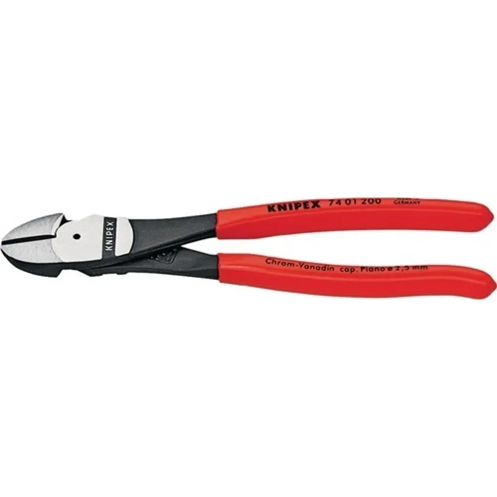Knipex 74 01 250 Werkstatt Kraft-Seitenschneider mit Facette 250 mm