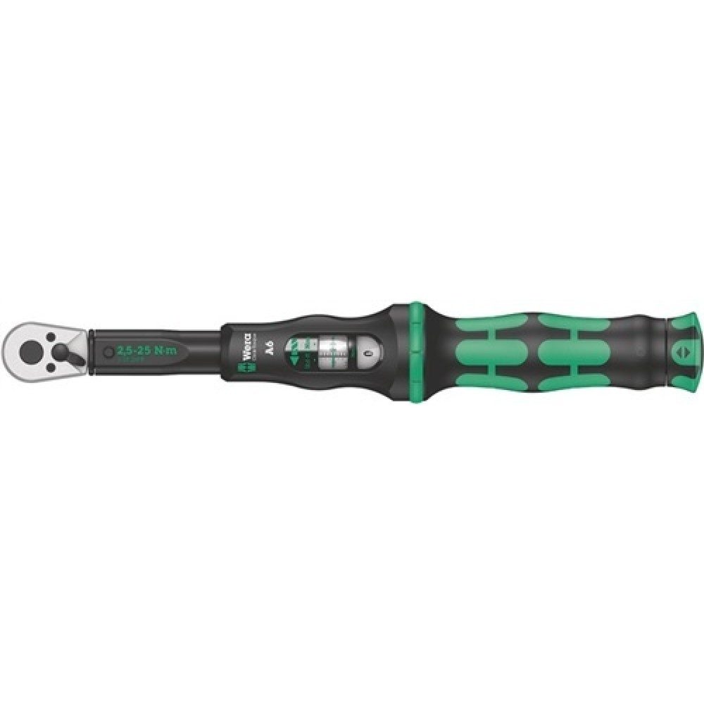 Wera Click-Torque A 6 05075605001 Drehmomentschlüssel mit Umschaltknarre 1/4 (6.3 mm) 2.5 - 25 Nm