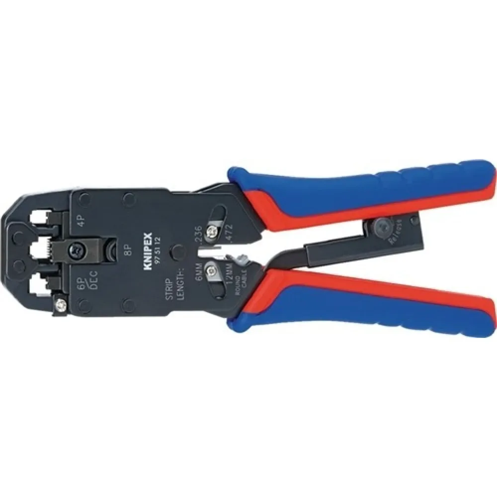 Crimpzange f.Westernstecker L.200mm KNIPEX