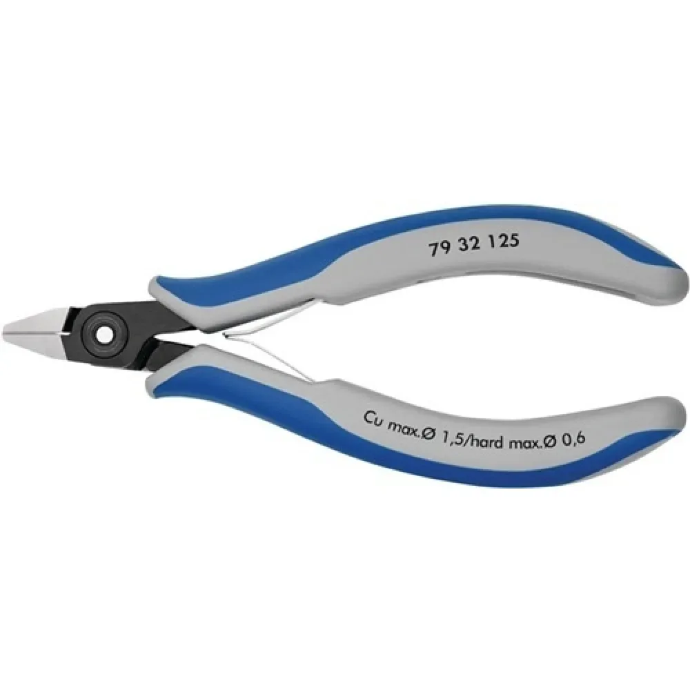 Knipex 79 42 125 Elektronik- u. Feinmechanik Seitenschneider ohne Facette 125 mm