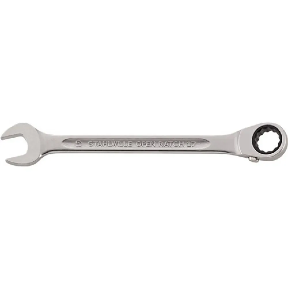 Stahlwille 41171515 17 15 GEWINKELT Maul-Ringratschenschlüssel Schlüsselweite (Metrisch) 15 mm