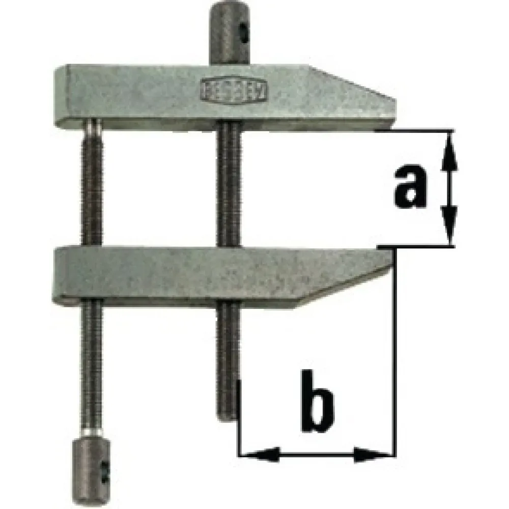 Bessey PA70 Tiefspann-Schraubzwinge Spann-Weite (max.):70 mm Produktabmessung, Länge: 175 mm Ausladungs-Maße:43 mm