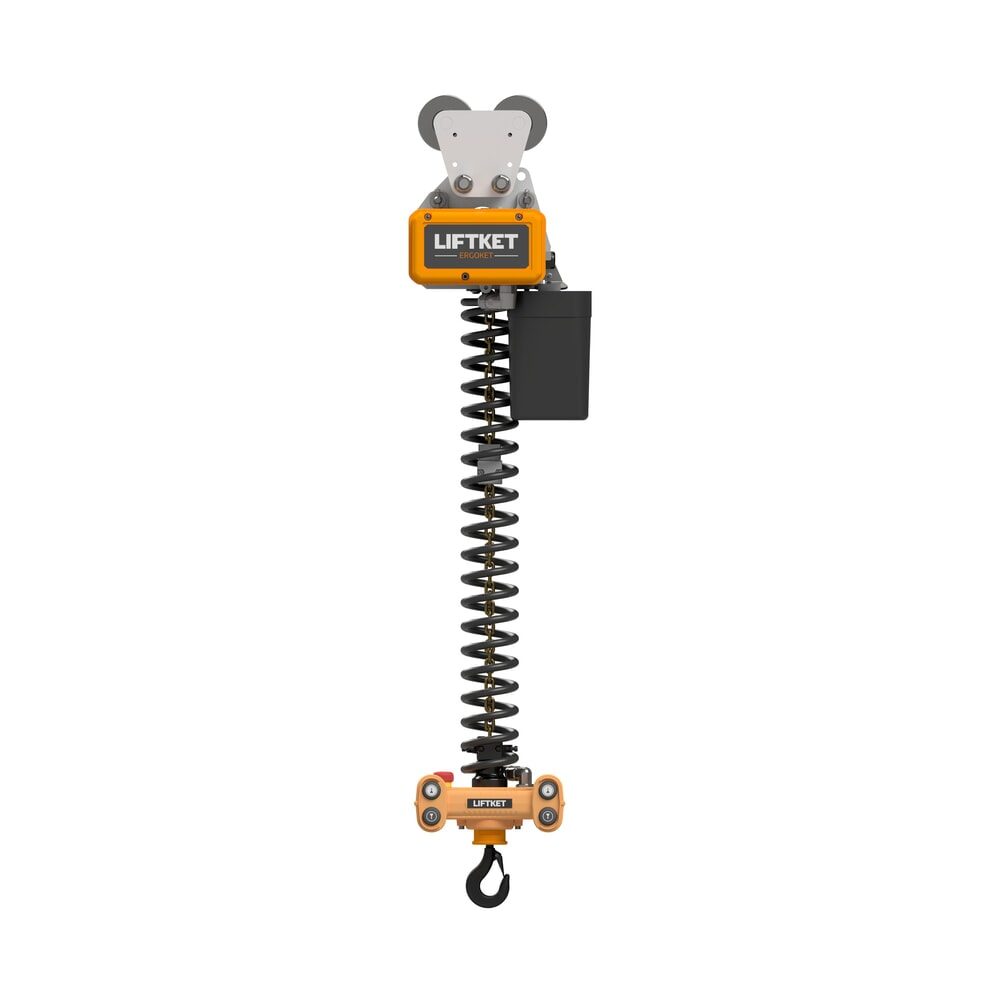 LIFTKET Elektrokettenzug Ergoket, mit Handhabungsgerät, Kettenspeicher, Tragfähigkeit 80 kg, Handfahrwerk N