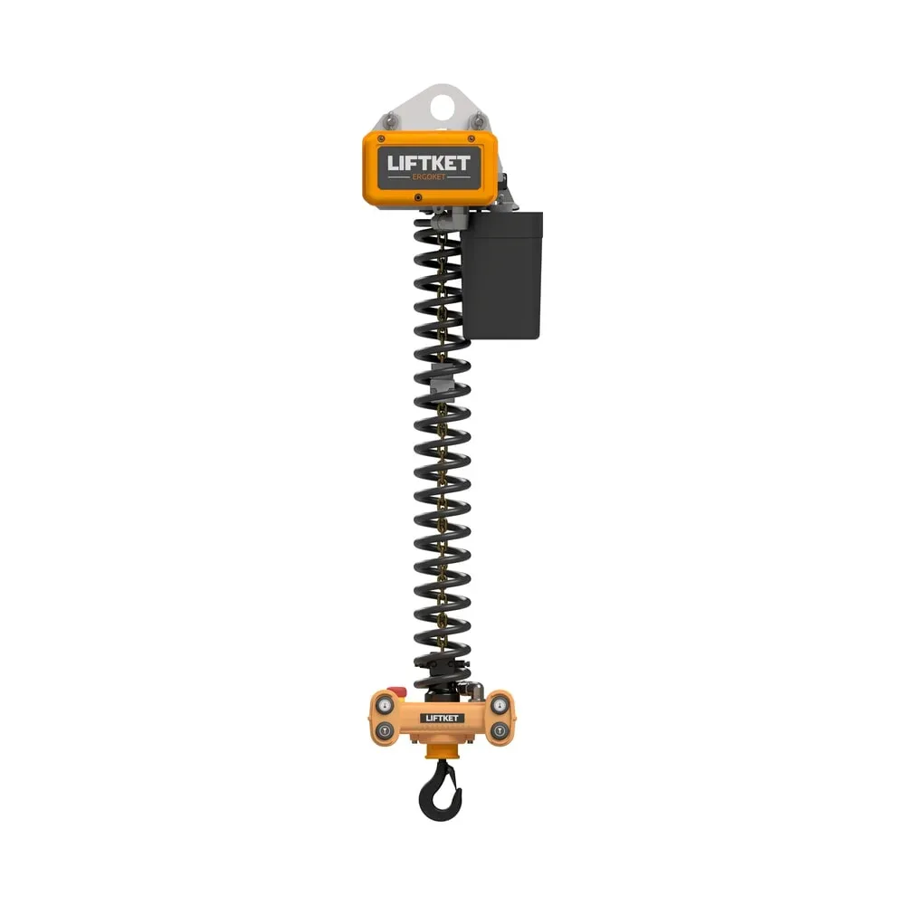 LIFTKET Elektrokettenzug Ergoket, mit Handhabungsgerät, Kettenspeicher, Tragfähigkeit 250 kg, Einlochaufhängeöse