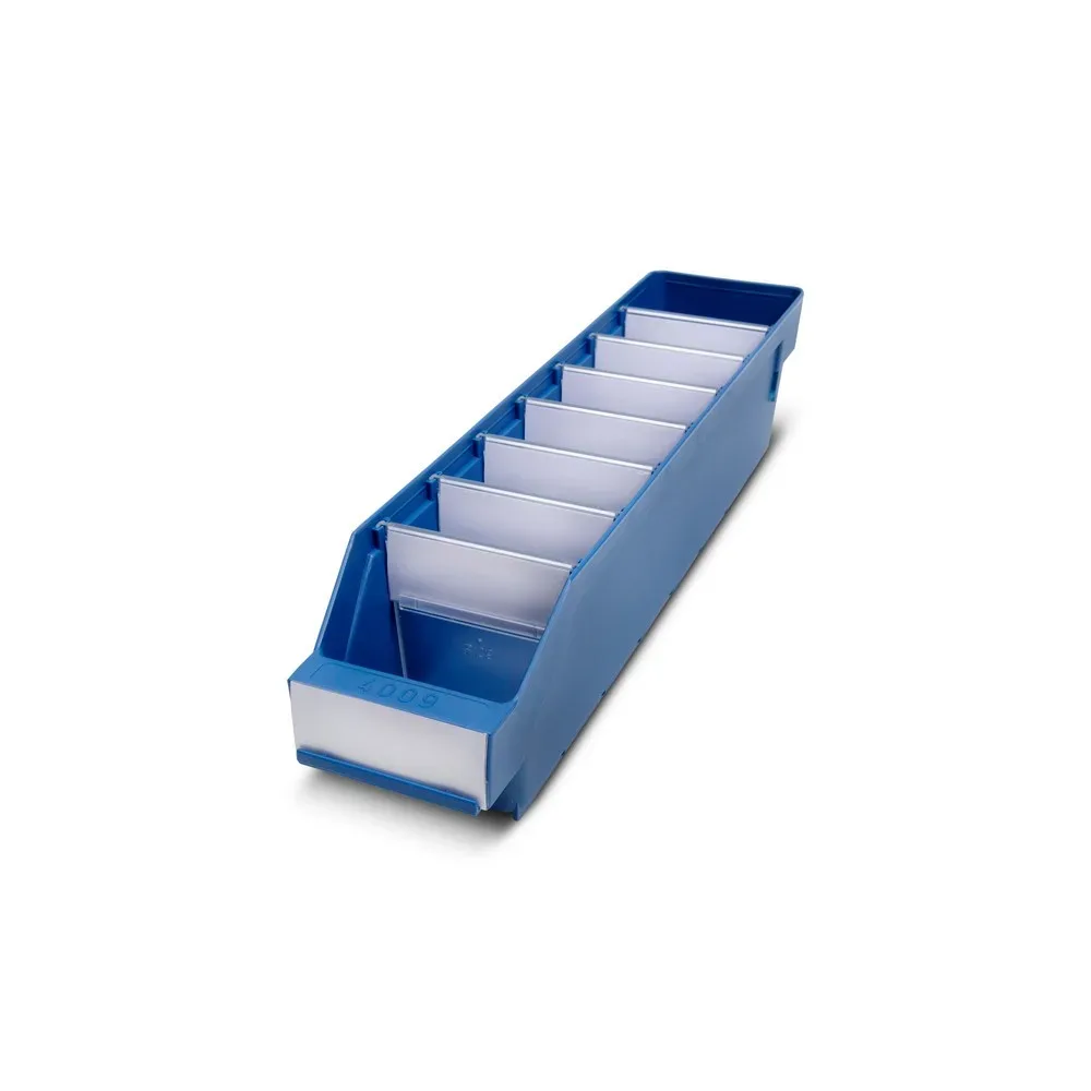 STEMO Regalkästen mit Sichtöffnung, BxT 90 x 400 mm, blau