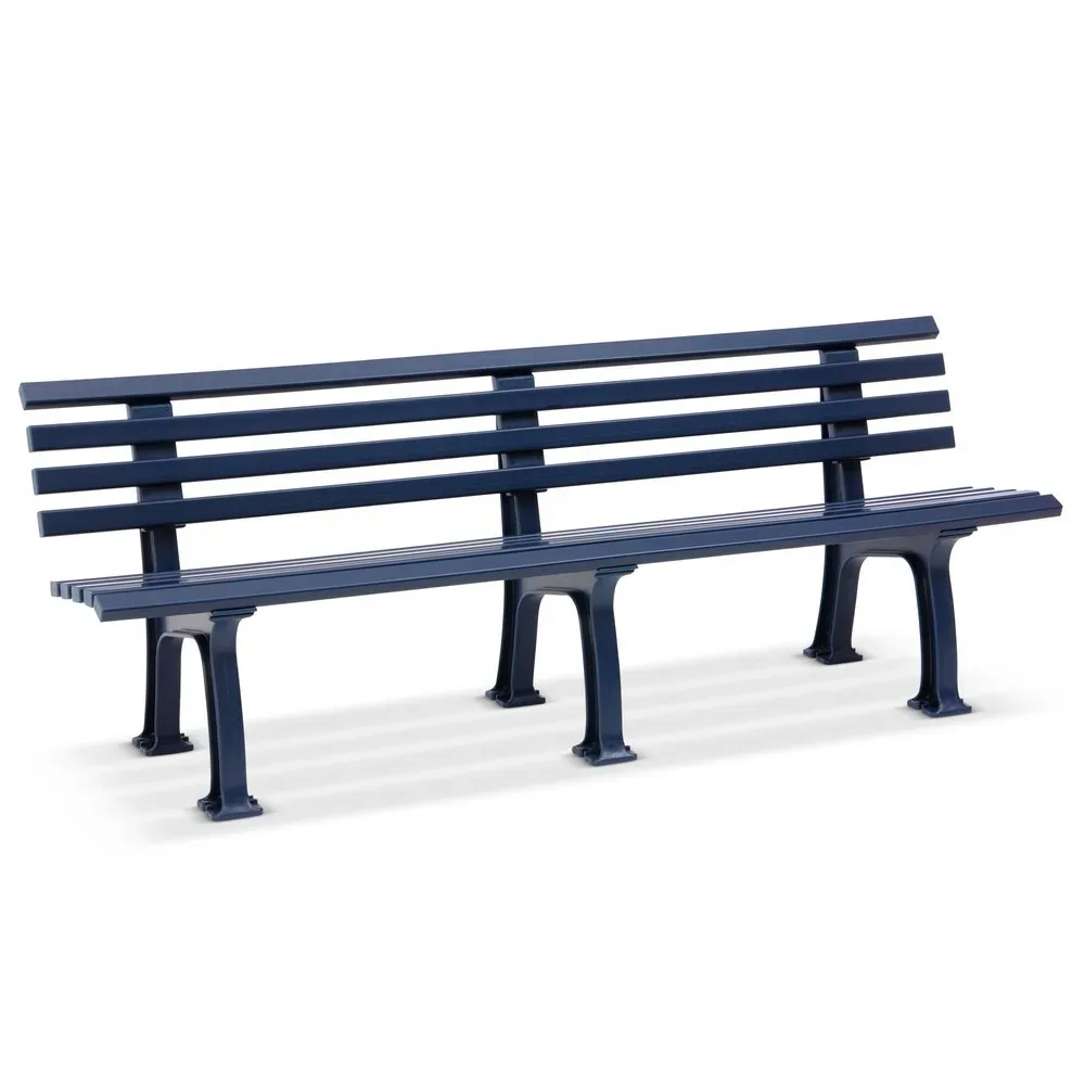 Gartenbank, 4-Sitzer, L 2000 mm, blau