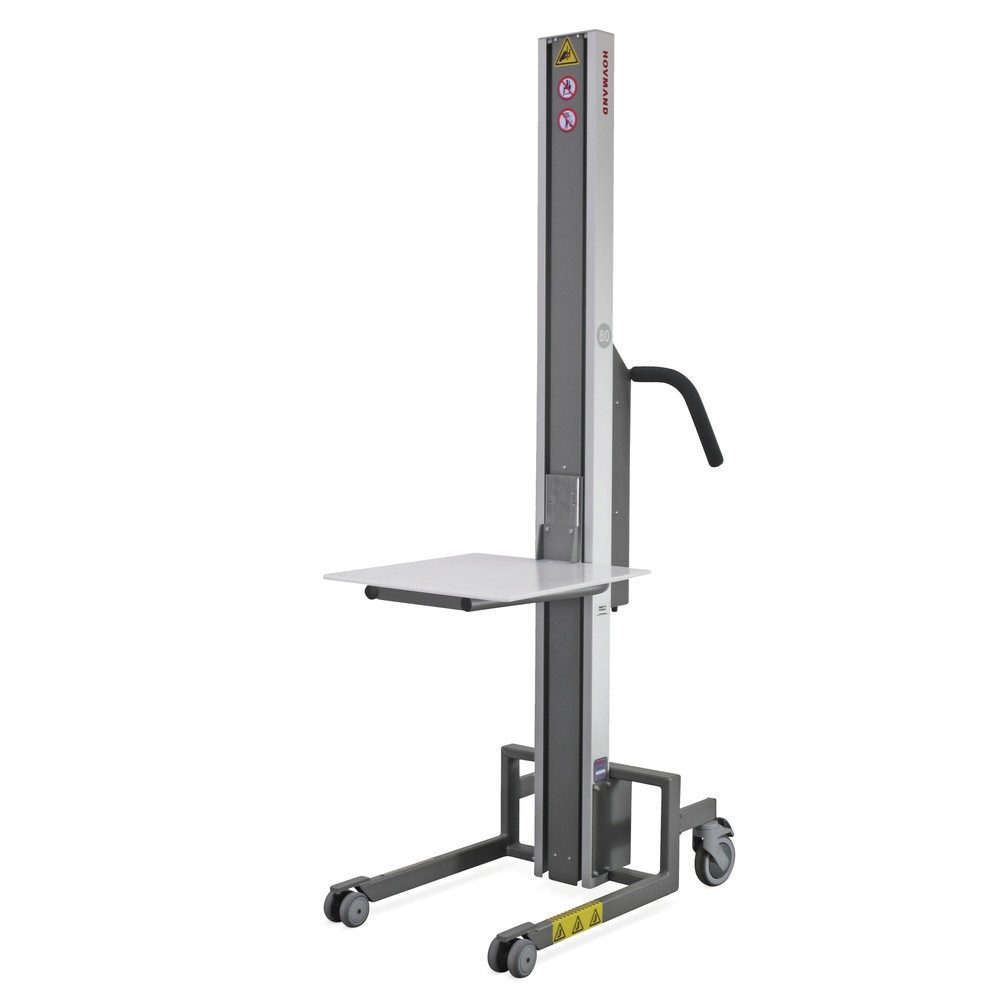 HOVMAND Hebelift mit Kunststoff-Plattform, Hubbereich 110-1.720 mm, TK 80 kg