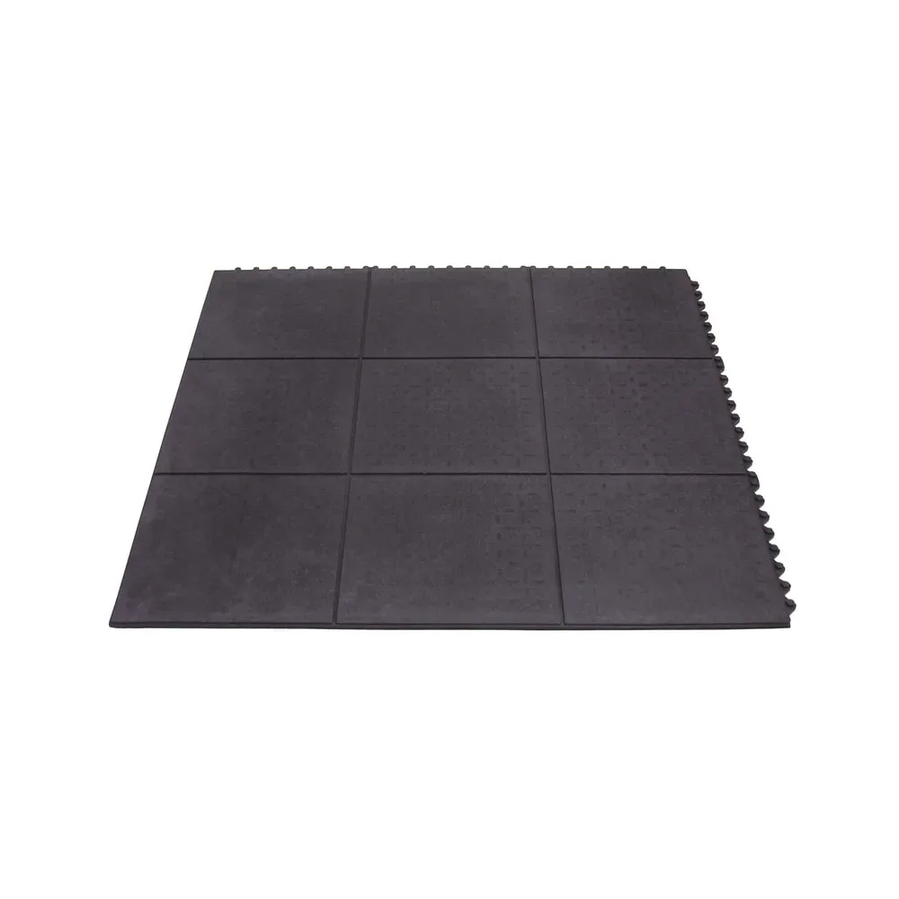 Arbeitsplatzmatte, Industriematte Yoga Solid Oil, schwarz, geschlossene Oberfläche Miltex