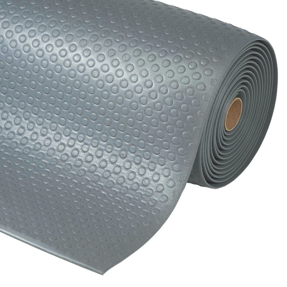 NoTrax Anti-Ermüdungsmatte, PVC/Vinylschaum, genoppt, lfm x 910 mm, grau
