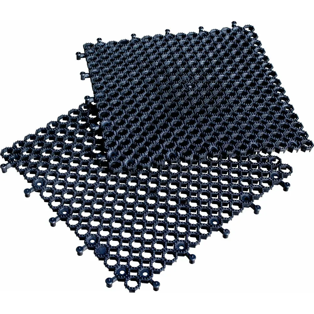 Stecksystem YOGA GRIP ULTRA, LxB 500 x 500 mm, VE 4 Stk, schwarz Miltex