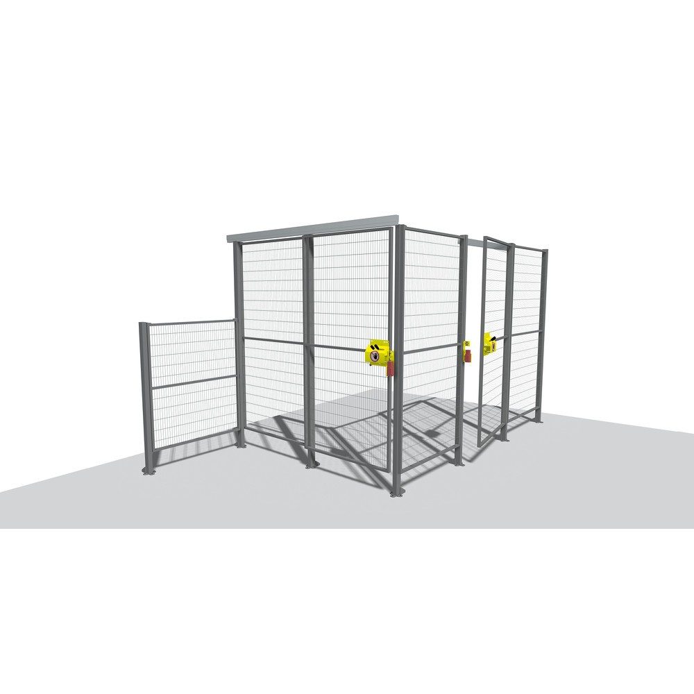 TROAX® Maschinen-Schutzgitter Profi, für Maschinenschutz, HxB 2.050 x 300 mm