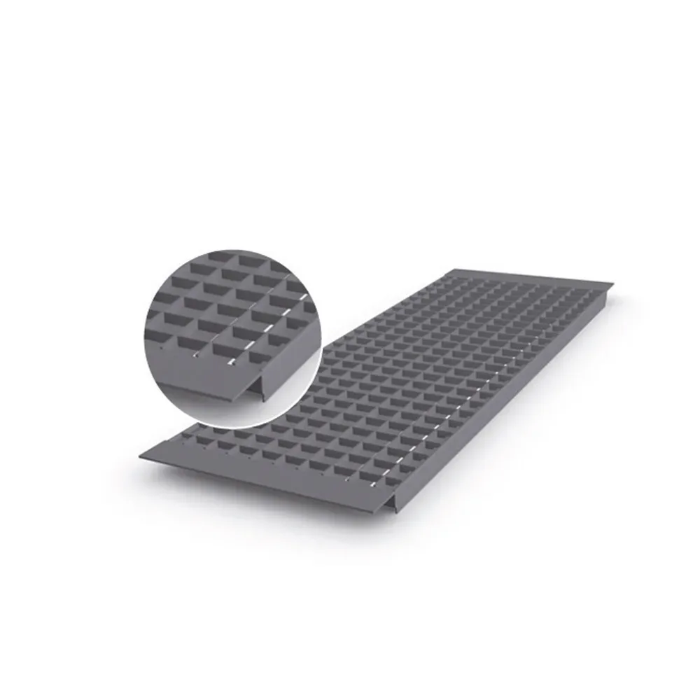 Gitterrostboden für Palettenregal, eingelegt, BxT 3.600 x 1.100 mm, Fachlast 4.000 kg, Maschenweite 33 x 66 mm