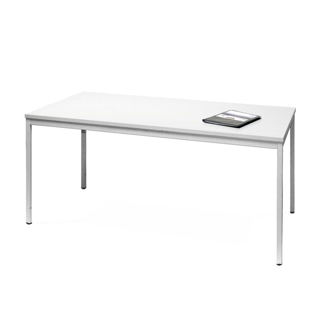 HEMMDAL Büro-Schreibtisch mit 4-Fuss Stalhrohrgestell, HxBxT 750 x 1.800 x 1.000 mm