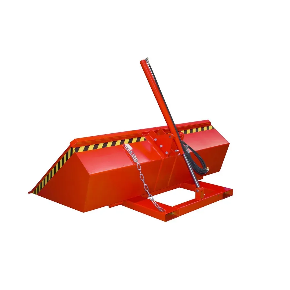 Bauer® Schaufel für Stapler, hydraulisch, lackiert, Volumen 1,2 m³, feuerrot