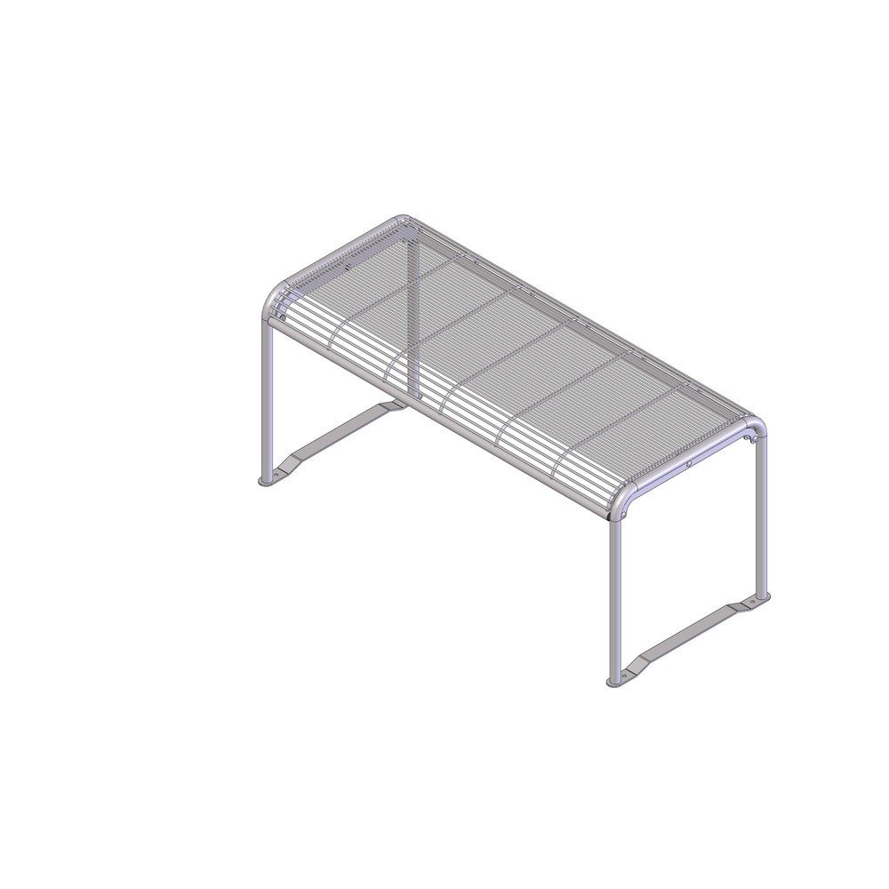 Drahtgitter-Tisch Apollo, HxBxT 735 x 1.590 x 690 mm, rubinrot