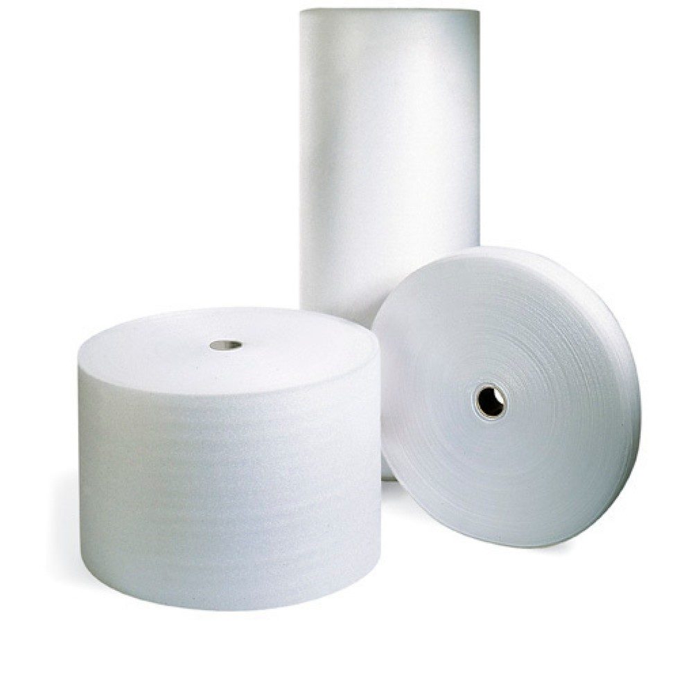 Schaumfolie, BxL 1.250 mm x 350 lfm, Kern-Ø 75 mm, Rollen-Ø 700 mm, Stärke 1 mm