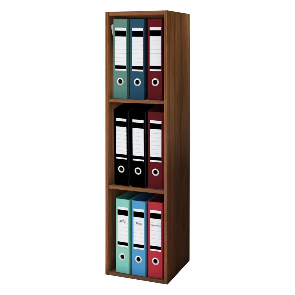 VCM - Holz Büro Stand Regal Bücher Ordner Aktenregal Ordnerregal Bücherregal Offas 3f, One Size, Antikgold